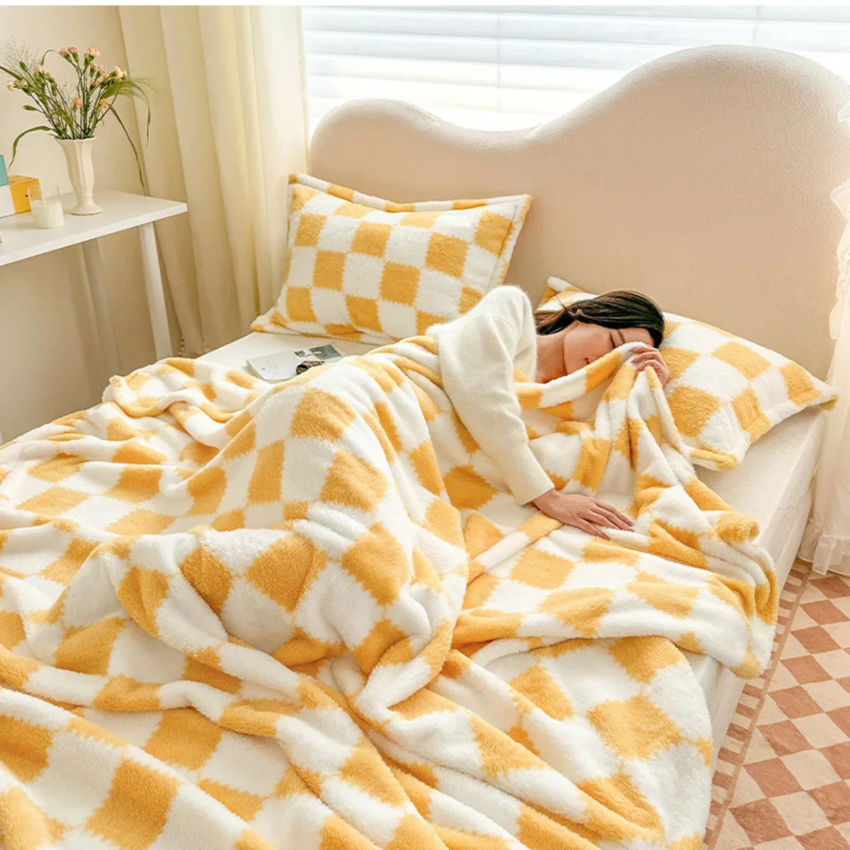Checkerboard Fannel Blanket