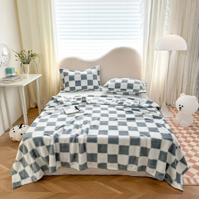 Checkerboard Fannel Blanket