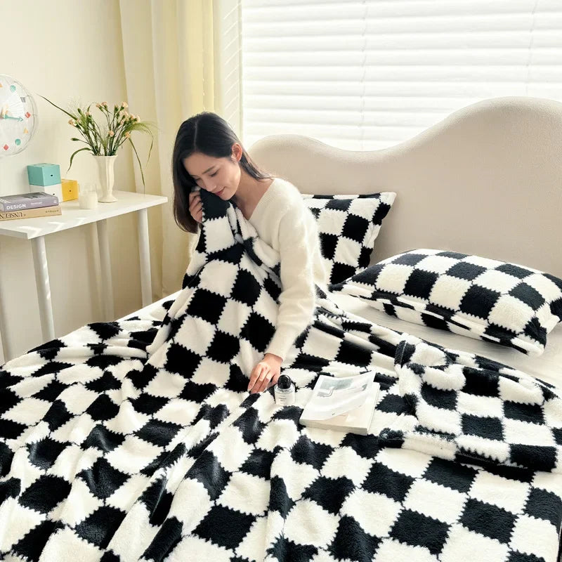 Checkerboard Fannel Blanket