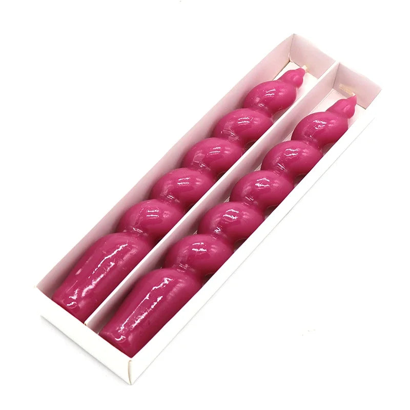 2 x Spiral Candles Scented Candles