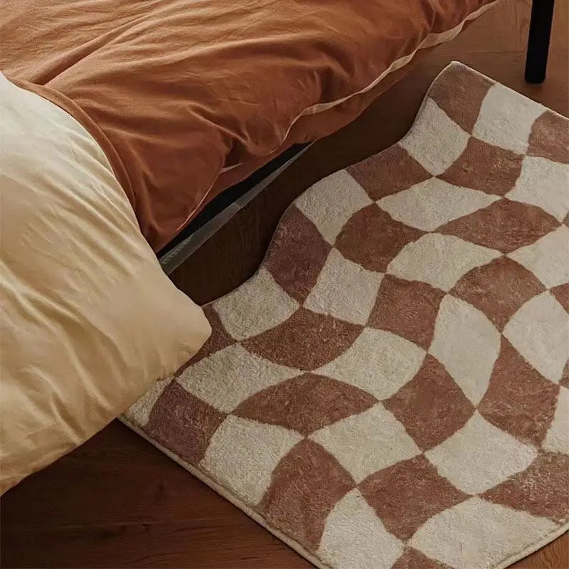 Green Checkered Rug