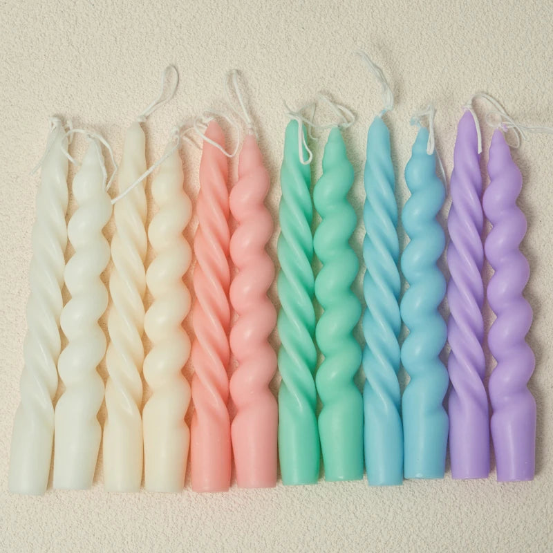 2 x Spiral Candles Scented Candles