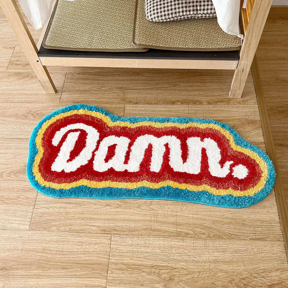 "Damn." Rainbow Rug