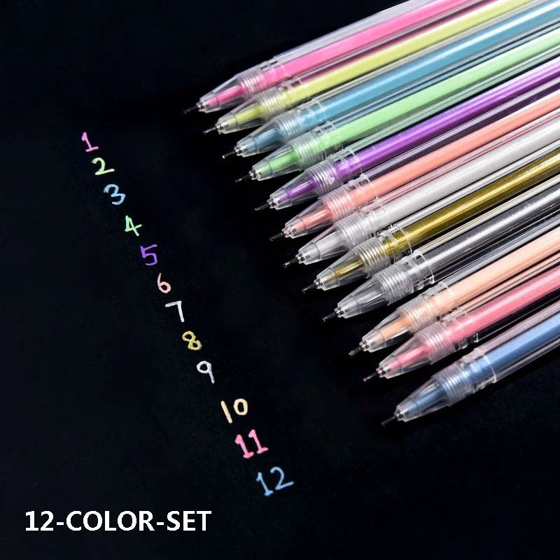 9/12 PCS Set Kawaii Color Gel Pen Set 0.5mm