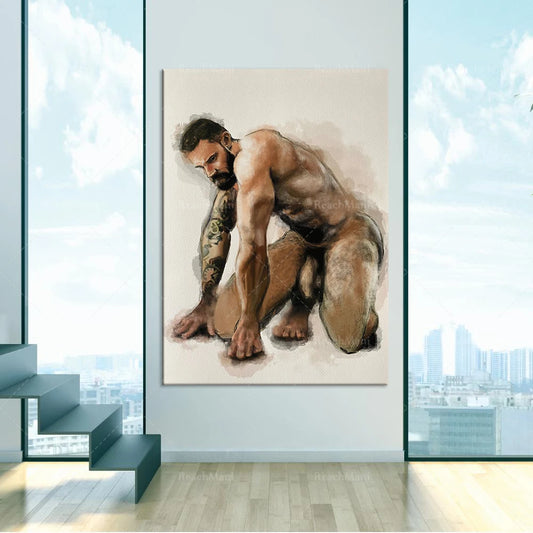 Male print poster, Alexander Abramov