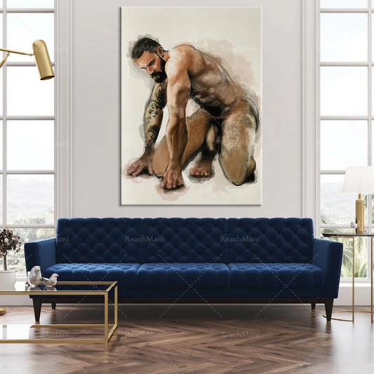 Male print poster, Alexander Abramov