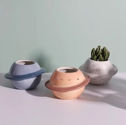 Planet Ceramic Succulent Pot