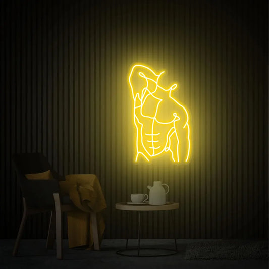 Man Abs Neon Sign