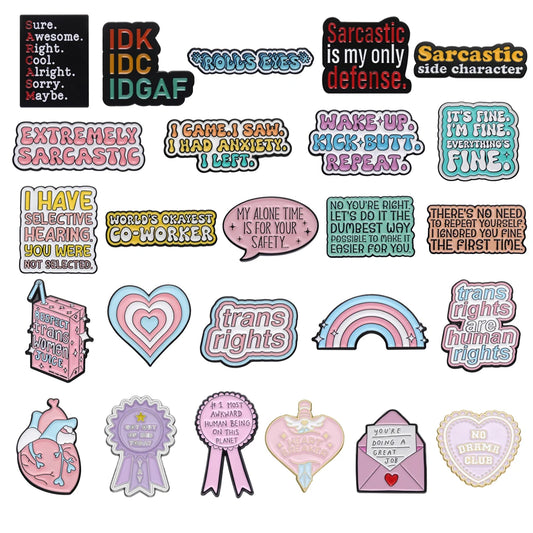 Trans  Enamel Pins
