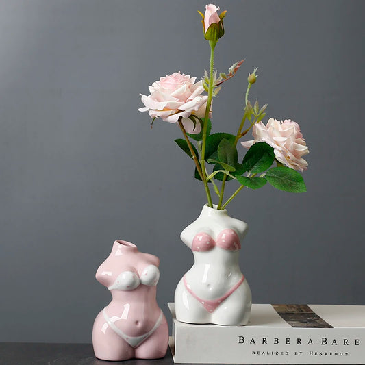 Woman Ceramic Vase