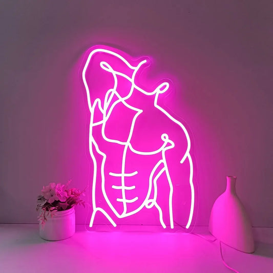 Man Abs Neon Sign