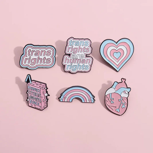 Trans  Enamel Pins