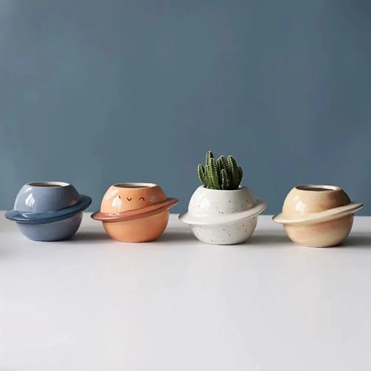 Planet Ceramic Succulent Pot