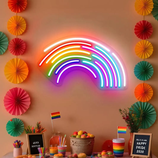 Rainbow Neon Sign