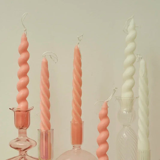 2 x Spiral Candles Scented Candles