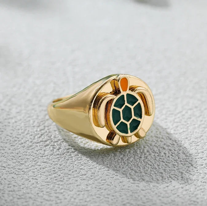 Aesthetic Colorful Eyes Love Heart Rings