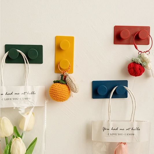 4Pcs Set Creative Building Block Wall Hook