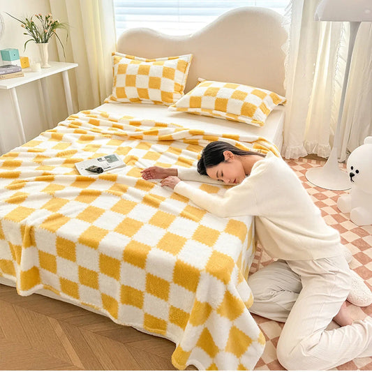 Checkerboard Fannel Blanket