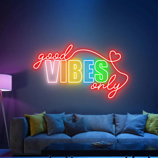 Good Vibes Only Neon Sign